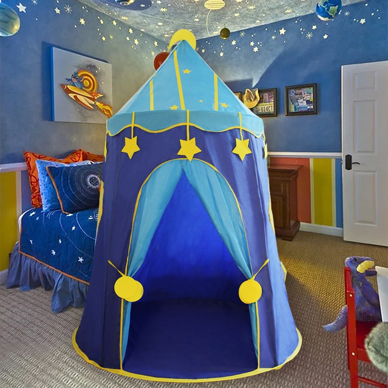 1.5M Large Children's Tent Portable Girls Play House Wigwam Kids Bed Rest Tent Teepee Child Little Tipi Indian Princess Castle