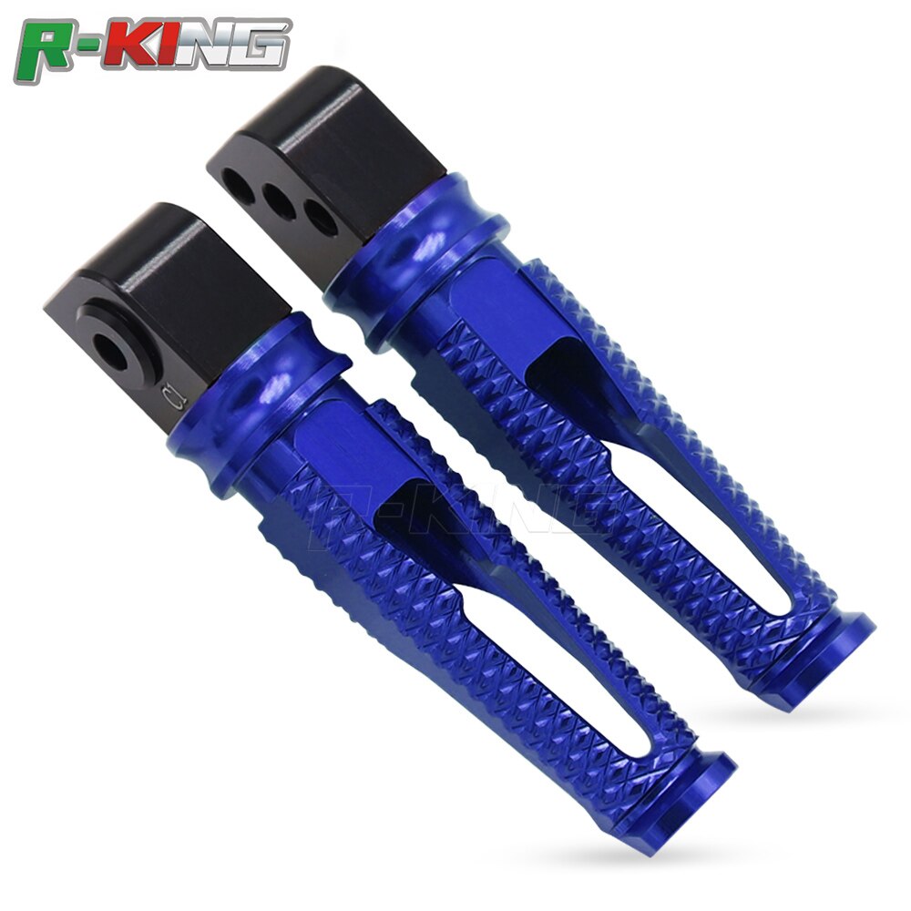 de la motocicleta estribos traseros Placa de pie clavijas para Kawasaki Z800 Z900 Z1000 ZX10R ZX6R/Ninja636 ZX9R ZX-14R/ZZR1400 ER6N/ER6F: Azul