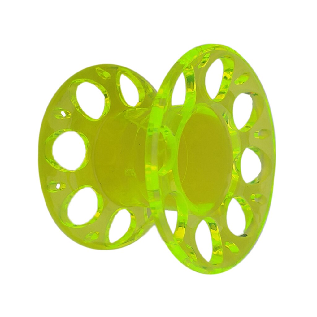 Lightweight Free/Tech/Cave Diving Reel Finger Tech Spool Line Guide Holders Transparent: Yellow