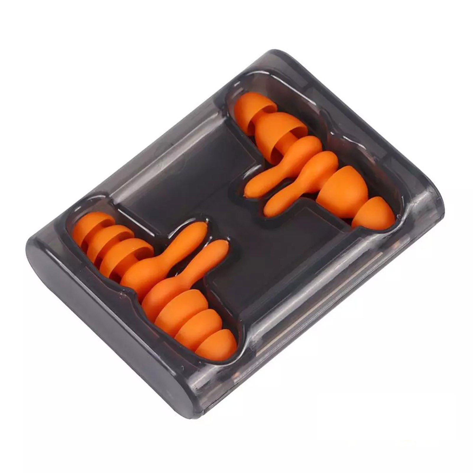 2 Pairs Soft Silicone Ear Plug Noise Cancelling Ear Plugs Reusable Sound Blocking Reduction Ear Buds for Sleeping Snoring Travel: Orange