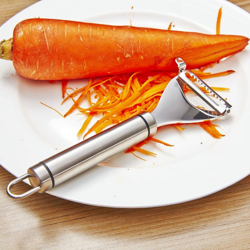Edelstahl Doppel-klinge Schäler Kartoffel Reibe Multi-Funktion Cutter Küche Liefert TE889
