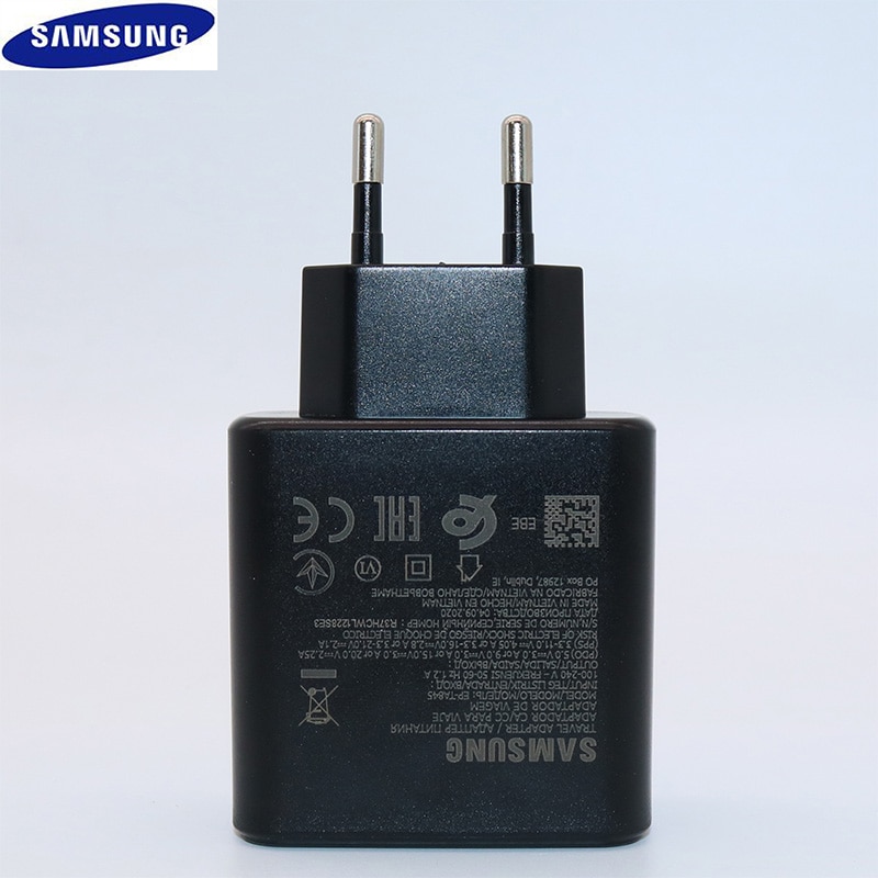 Original de Samsung rápido Chatgering pared cargador de viaje 45W EP-TA845 para Galaxy Nota 10 + A91 Nota 10 + 5GUSB-C cable