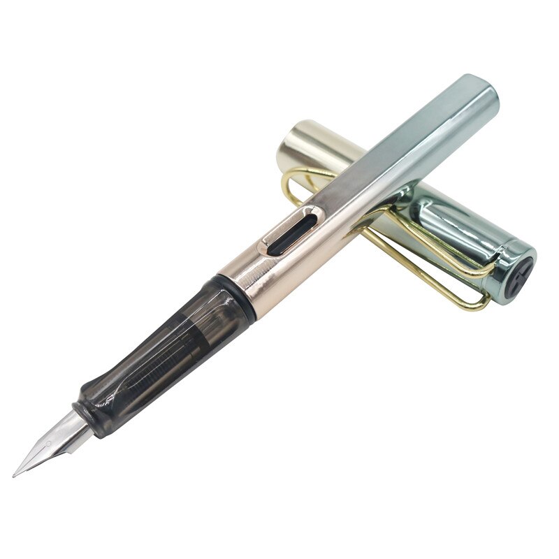 Pluma estilográfica de lujo para oficina y negocios, suministros de papelería escolar para estudiantes, con plumillas de tinta, 777 colores mezclados: BG2783