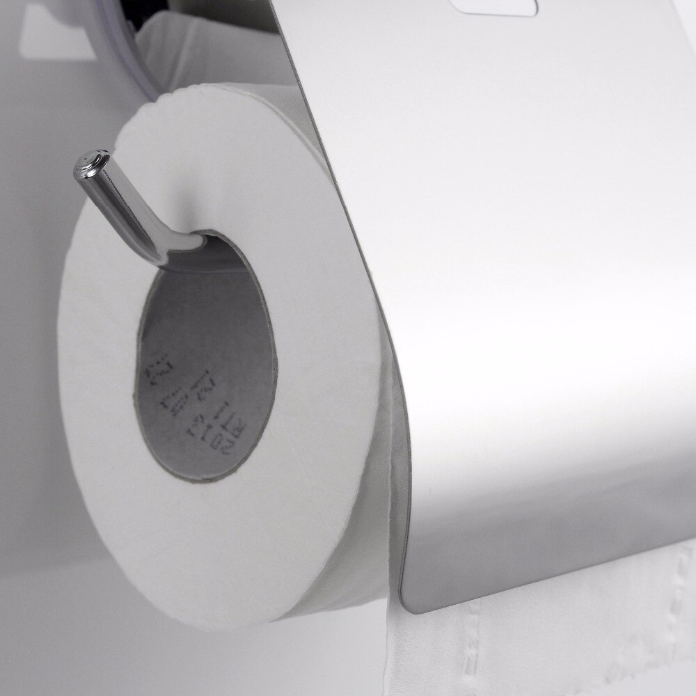 Zhangji rustfrit stål kraftig toiletpapirholder vægmonteret badeværelsesarmaturer sølvfarvet wc sugerulle papirholdere