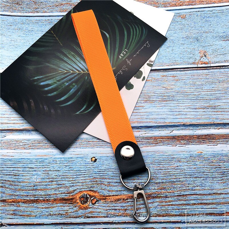 10pcs/lot Short Colorful Hand Wrist Lanyard neck Strap For Mp3 4 USB Flash Drive Keychain ID Badge Holder Mobile Phone Lanyard