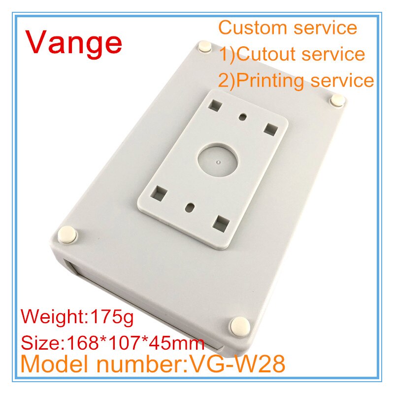 1pcs/lot wall-mounted amplifier project box 168*107*45mm ABS plastic junction box diy for signal launcher transducer