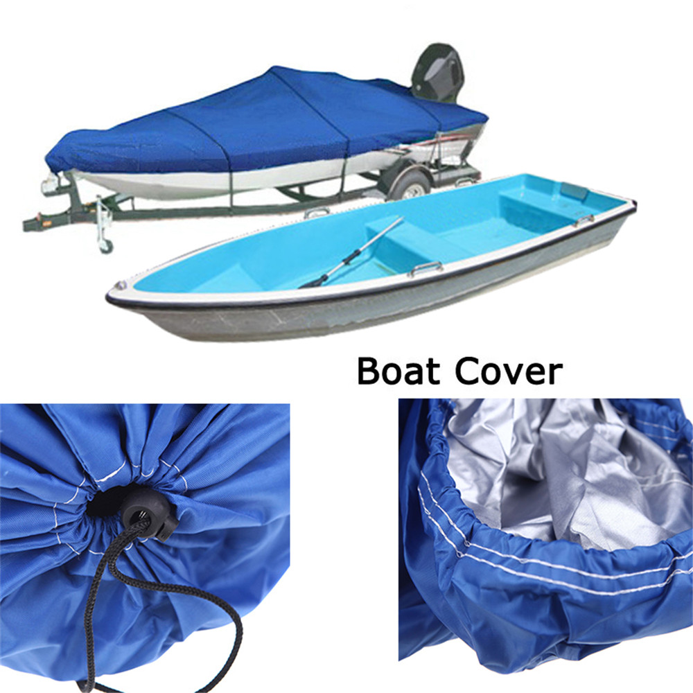 Zware 20-22ft Grijs/Blauw Speedboot Boot Cover Waterdicht UV Protector