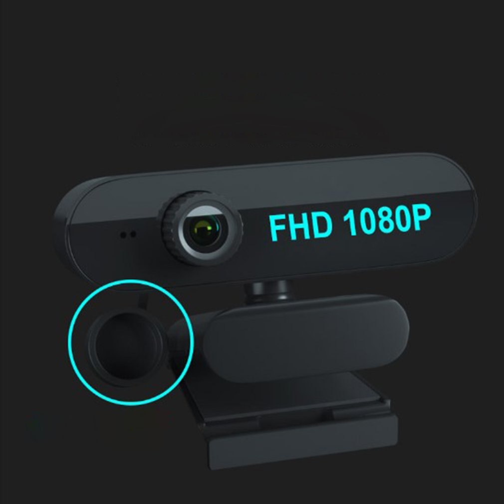 1PCS Computer Camera USB Web Camera Manual Focus Webcam with Sound-Absorbing Microphone for Laptop Gamer