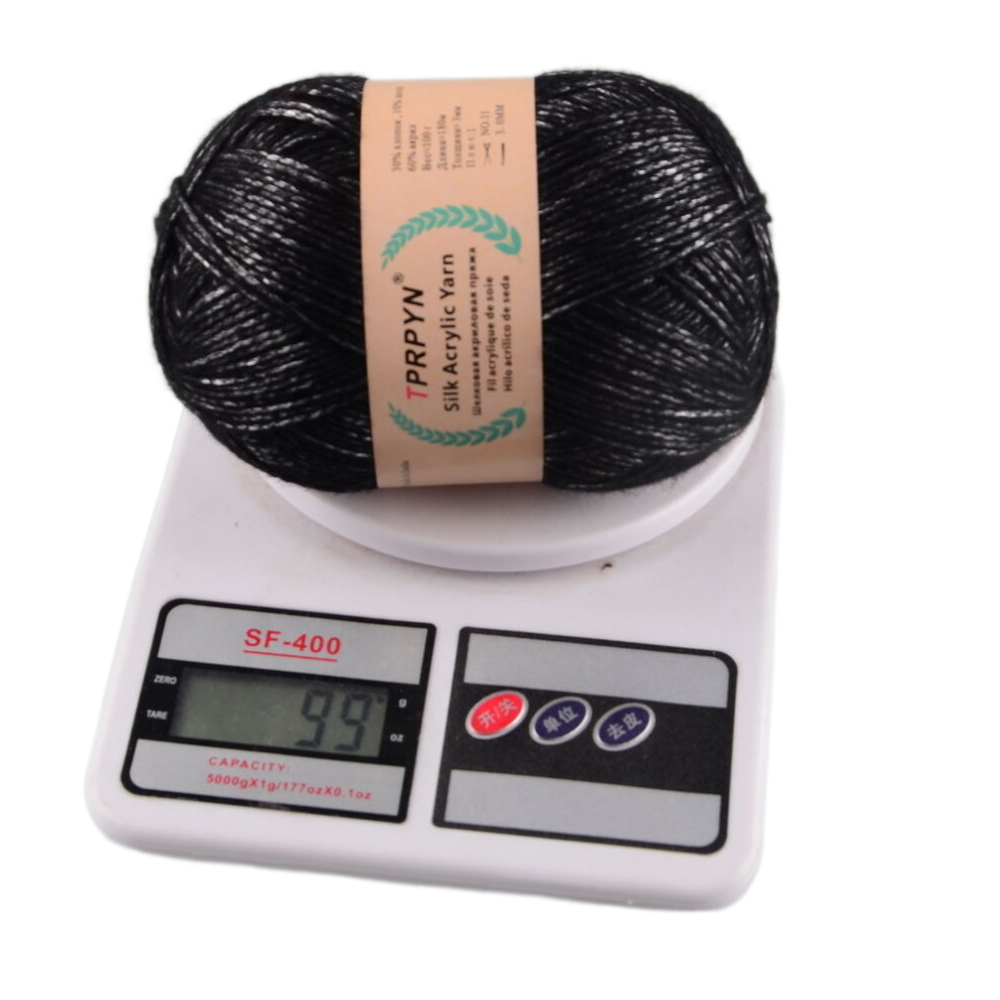 100g 1Pc Hand breien Metallic katoenen Garen zijde acryl Garen om trui deken hoed lijn Haken tas slipper Draad