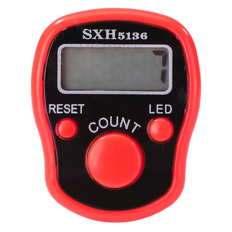 0-99999 pantalla LCD contador de dedos LED luminoso contador de Cuentas electrónico: B3