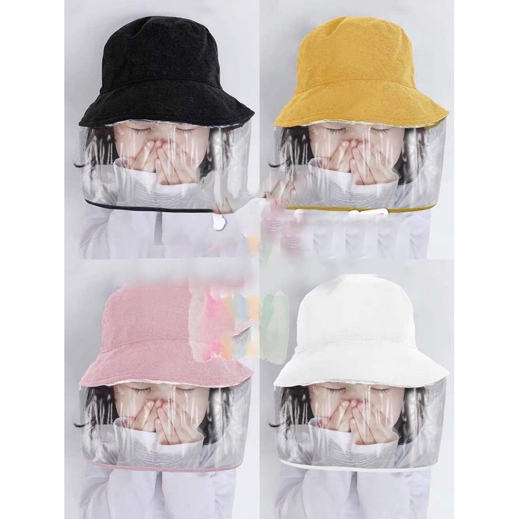 Child protection cap Fisherman's hat Non-removable Student hanging mask hat Epidemic Prevention Sun Cap 1 Piece