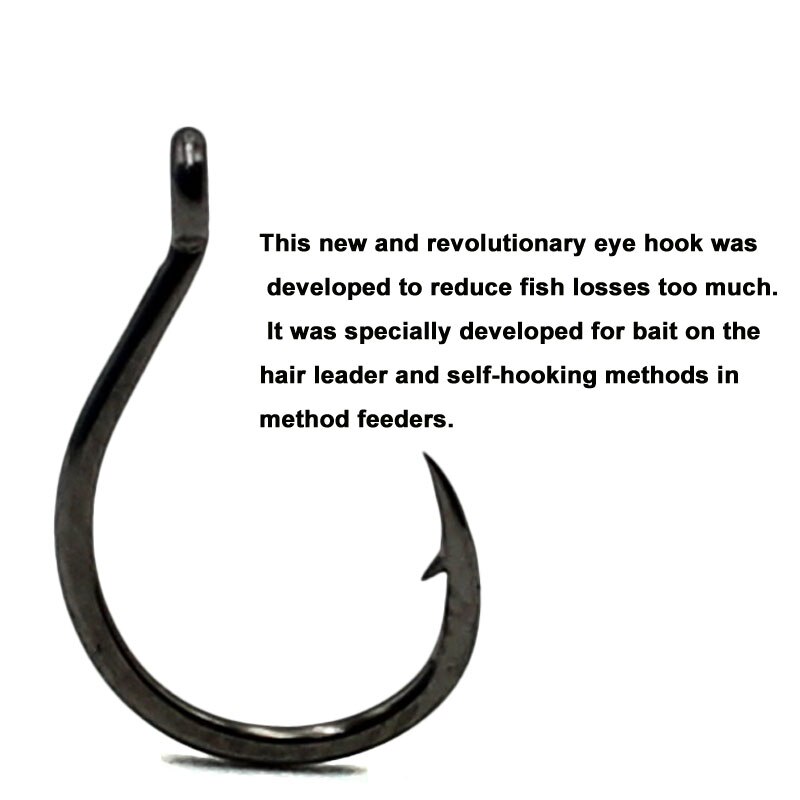 20 Stuks Karpervissen Haak Voor Methode Feeder Visgerei Prikkeldraad Eyed Feeder Vishaken Voor Karper Hair Rig