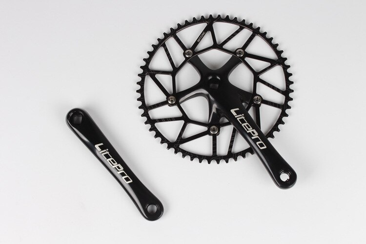 Litepro Bici Pieghevole 170 millimetri Guarnitura 130bcd Catena di Riciclaggio Della Bicicletta-anelli Manovella Set 50-58t