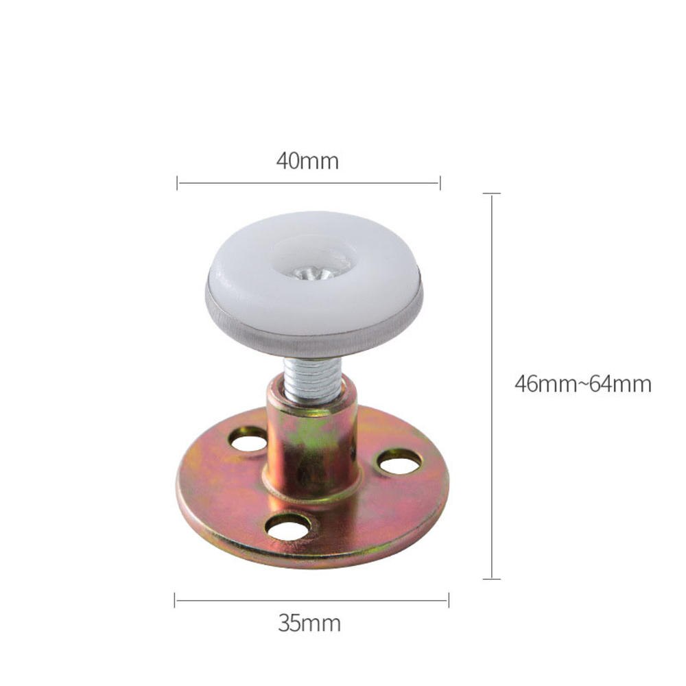 Justerbart møbel fast beslag rustfrit stål legeret væg seng stabilisator selvklæbende dørprop anti-ryste hardware: 06