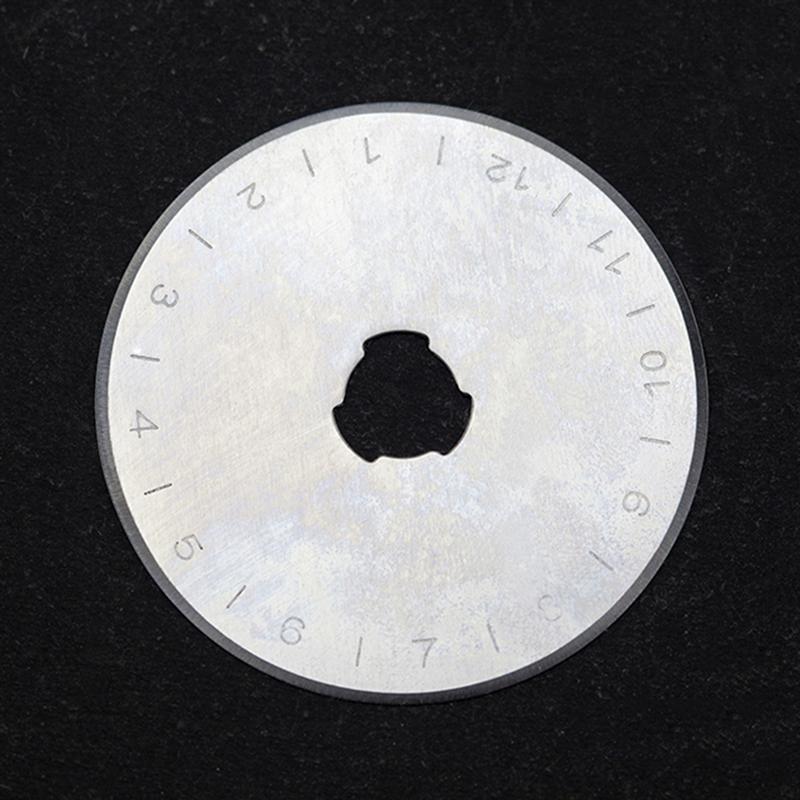 10Pcs 45mm Rotary Cutter Replacement Blades Cloth Circular Cutting Blades Sewing Cutter Silver