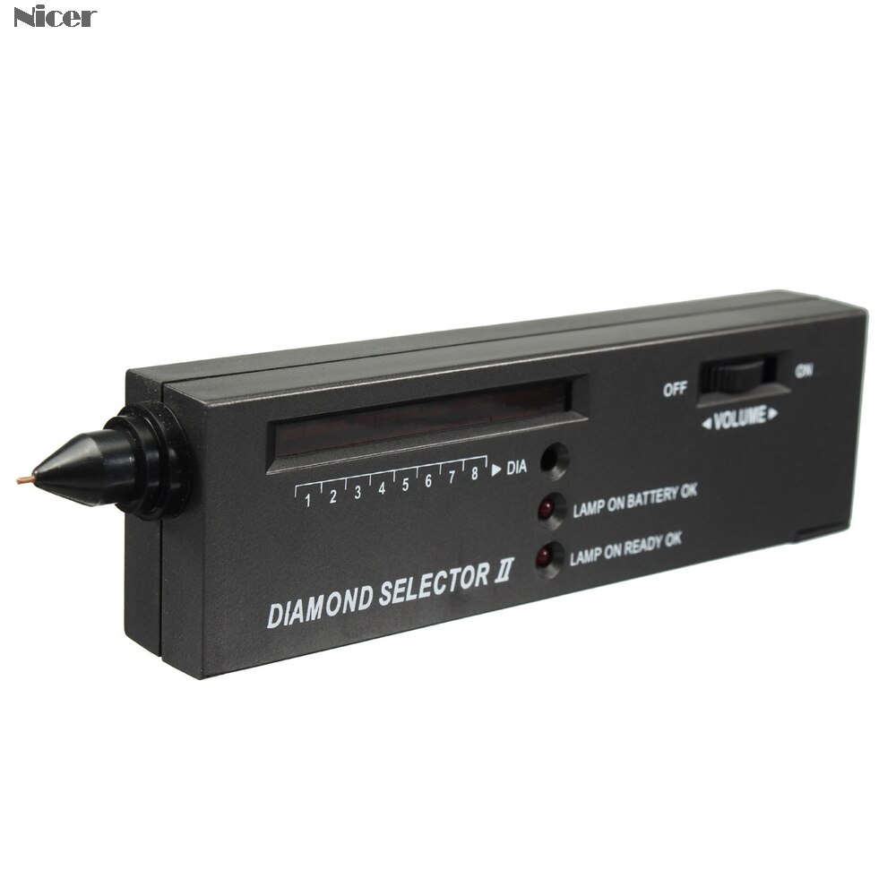 Testeur de diamant de haute précision V2, 1 pièce, sélecteur de pierres précieuses, outil d'horlogerie de bijoux, stylo de Test indicateur de diamant LED