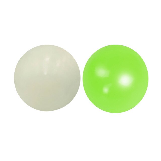 4pcs Size 70mm Globbles Stress Wall Ball Sticky Fluorescent Target Toys Rebound Ball Anti Stress Fidget Toy Decompression Throw: 2PC 45mm E