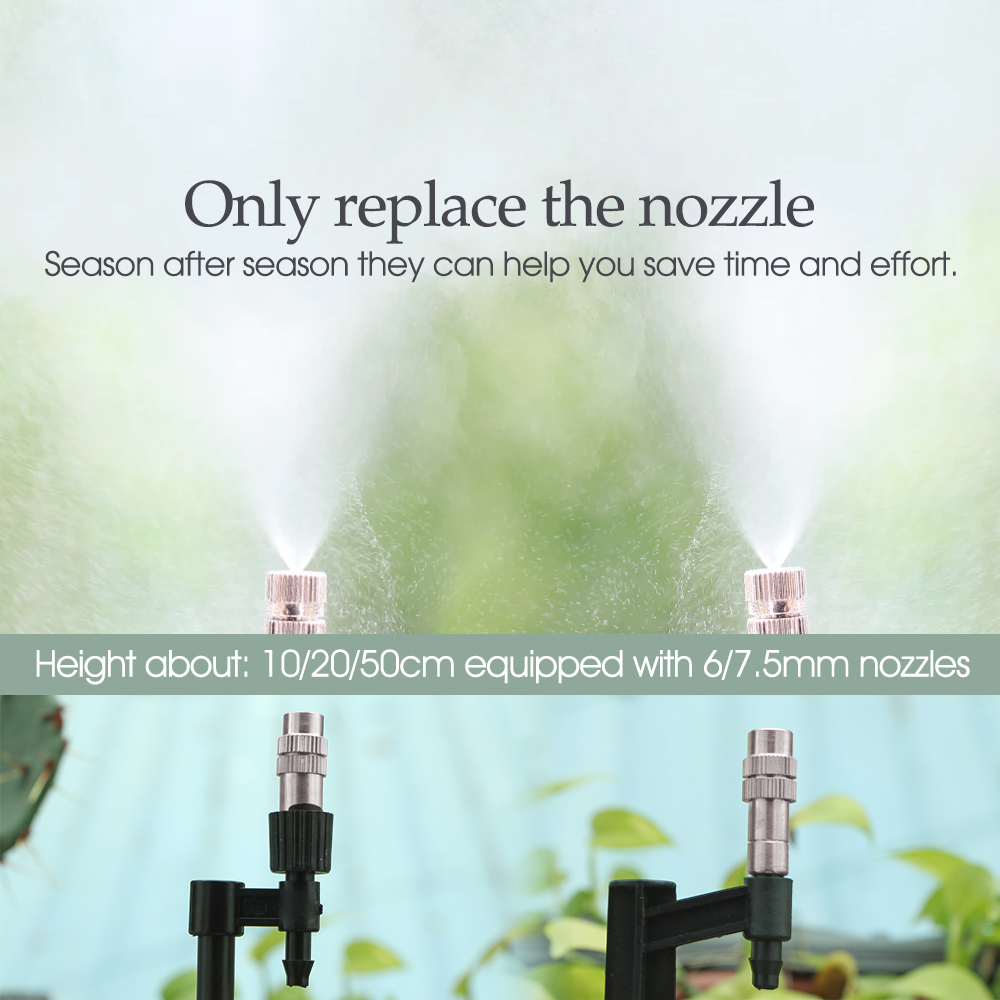 11-50CM Micro Sprinkler Stakes Garden Water Nozzle Spray Support 6.0/7.5mm Joints Greenhouse Yard Irrigation Watering Brackets