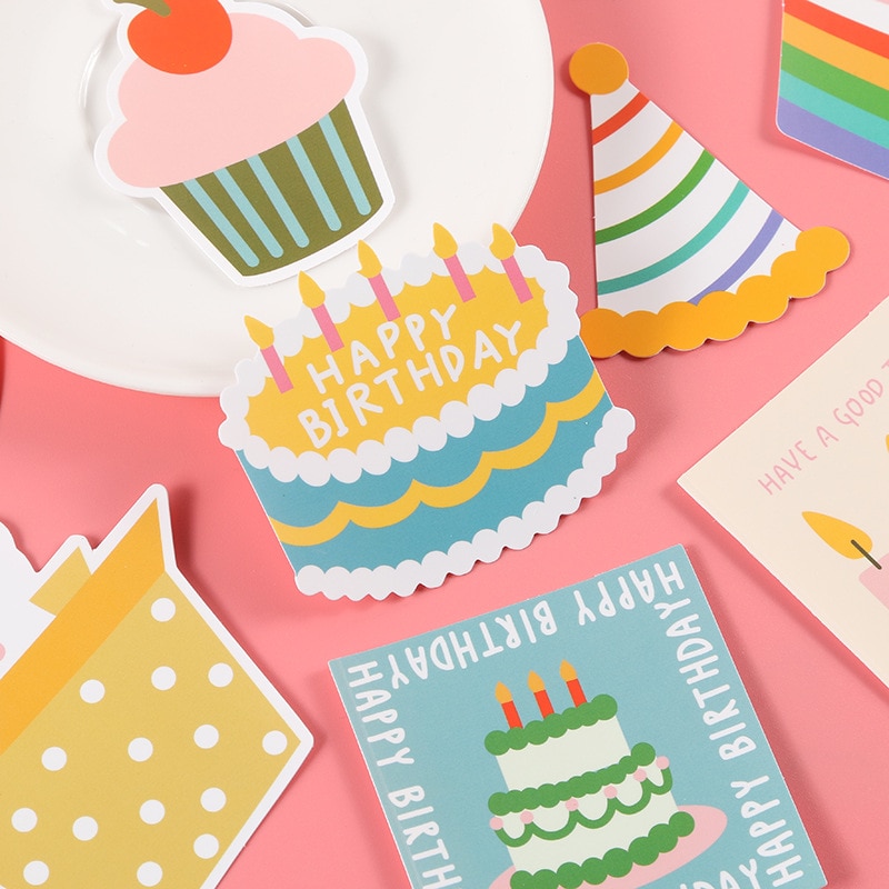 Ins birthday cake candle dessert sticker DIY scrapbooking happy planner Labels Sealing decoration sticker