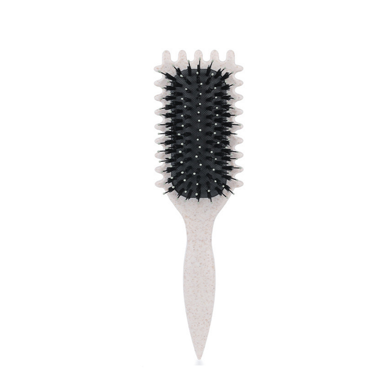 1PC Salon Styling Krullend Haar Styling Borstel Krul Haarborstel voor Kammen en Vormgeven Mannen en vrouwen Krullen verminderen Trekken Gereedschap: Blauw