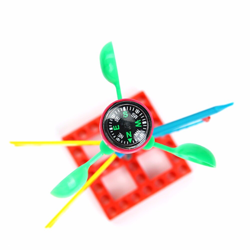Veleta de dirección del viento DIY, para niños, Educación Física y matemática, 1 unds/pack