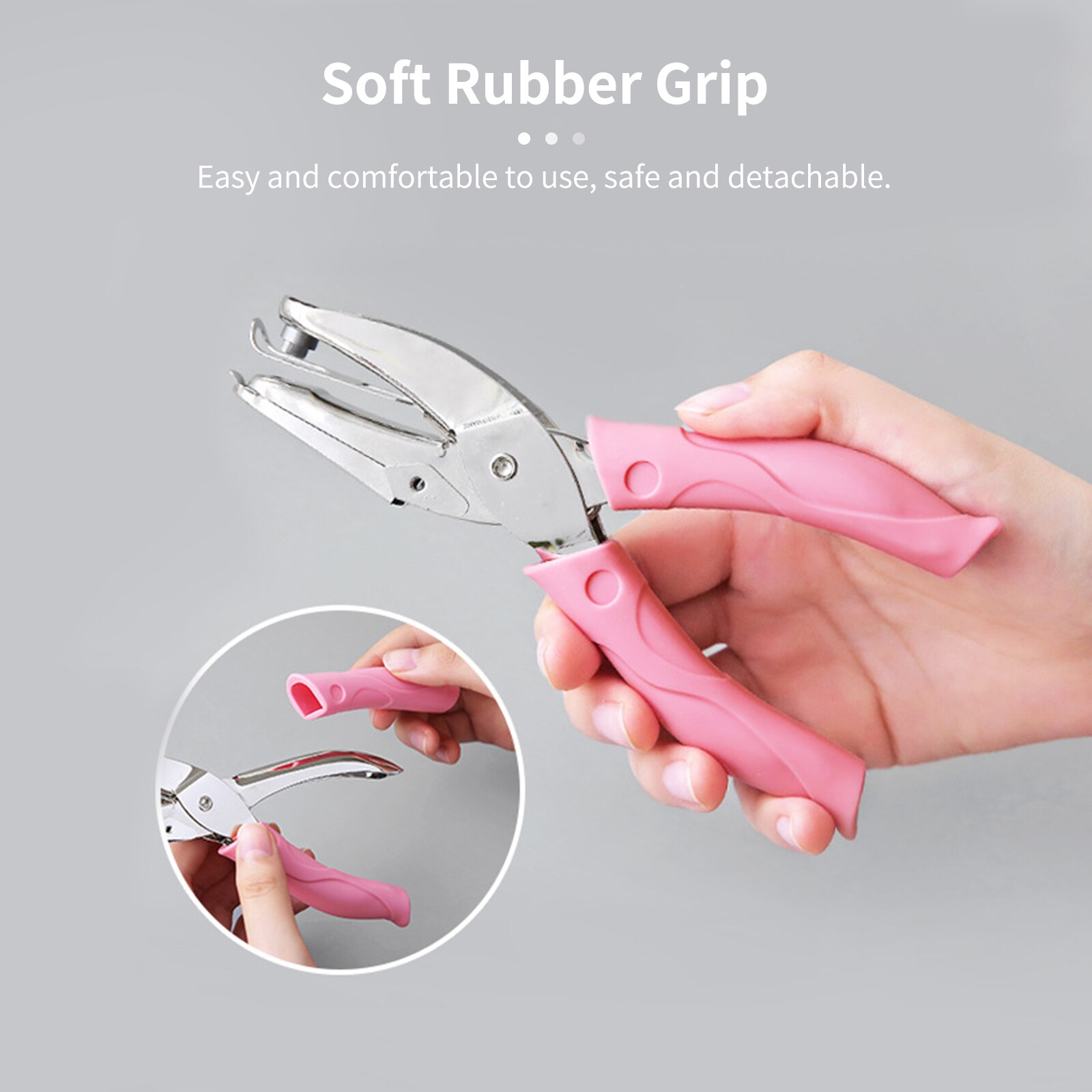 Tenwin Handheld Een-Perforator Enkele Perforator 8 Vel Capaciteit Voor Bindmiddel Notebook Ambachtelijke Papier Wenskaarten Plakboek