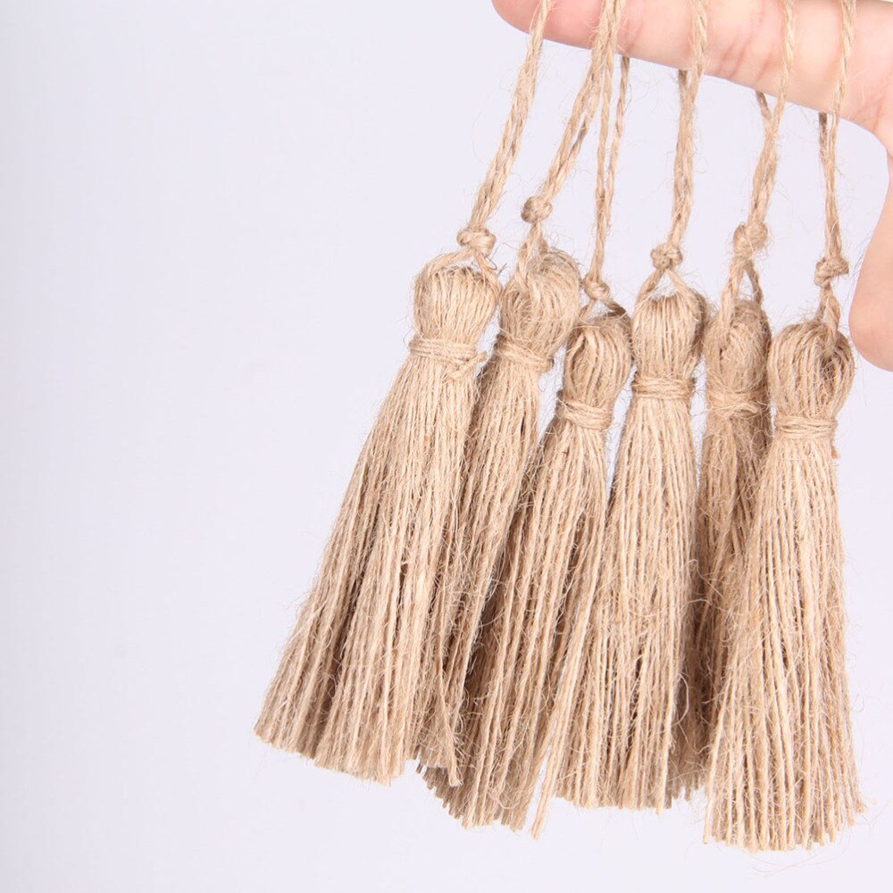 Cordons d'embellissement pampilles en Jute naturelle