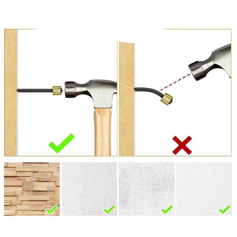90 pièces matériel de suspension solide jeu de vis assorties ensemble de suspension d'image ensemble de cintres pour une Installation murale sécurisée