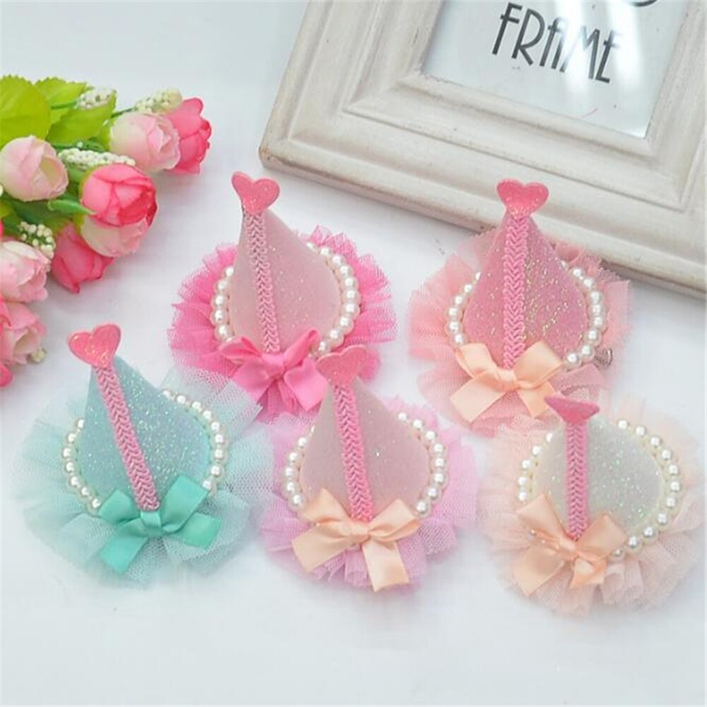Leuke Haarspeld Parel Kerstboom Prinses Kinderen Kant Haarspeld Meisje Hoofdtooi Haaraccessoires Voor Meisjes Hoofd Dragen