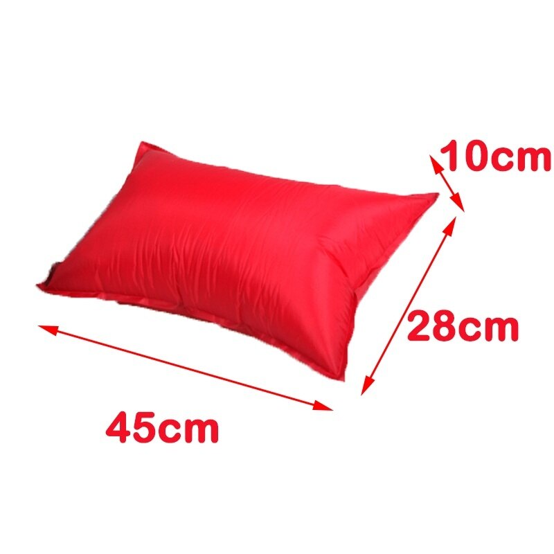 1Pc Willekeurige Kleur Outdoor Wandelen Automatische Opblaasbaar Kussen Reizen Camping Sleeper
