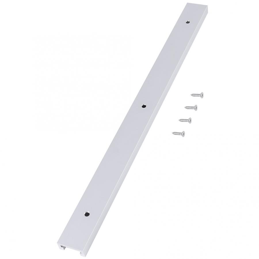 T-slot Track 400mm Aluminum Alloy T-Track T-Slot Track with Self-taping Screws for Woodworking tools