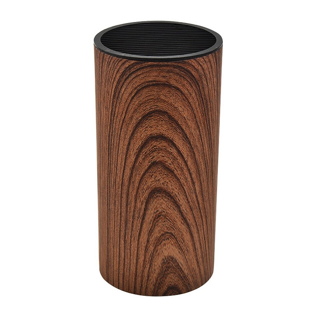 Knife Holder Stand Multil Holder Knife Organizer Inserted Storage Holder Wave-shaped Knife Spacer Knife Block Kitchenware Tools: dark wood