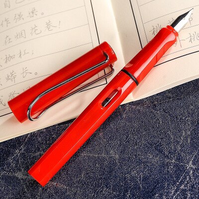 Regenbogen Farbe Brunnen Stift Für freundlicher Schreiben Schule Bürobedarf Kawaii Schreibwaren Stift Schreiben Werkzeug 0,38mm: rot