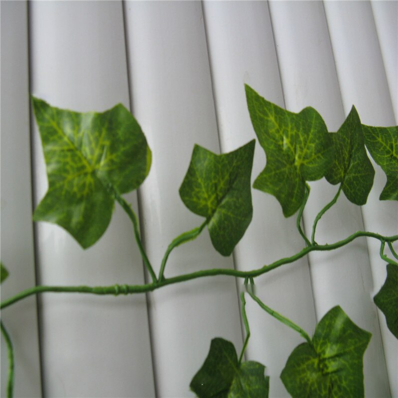 2.2-2.4M Kunstmatige Laat Guirlande Nep Groene Blad Klimop Wijnstok Kunstmatige Planten Muur Opknoping Garland Wedding Party Thuis tuin Decor