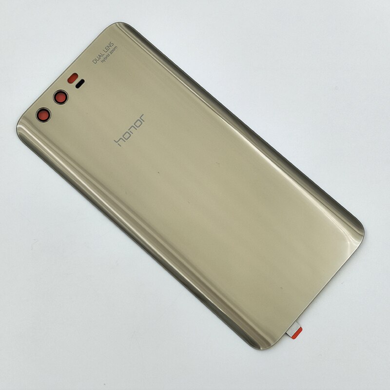 Alkuperäinen huawei honor 9 kotelon kansi takakannen akkukotelo lasiovi takapuhelimen vaihtokuori honor 9 :lle tarralla: Kulta-