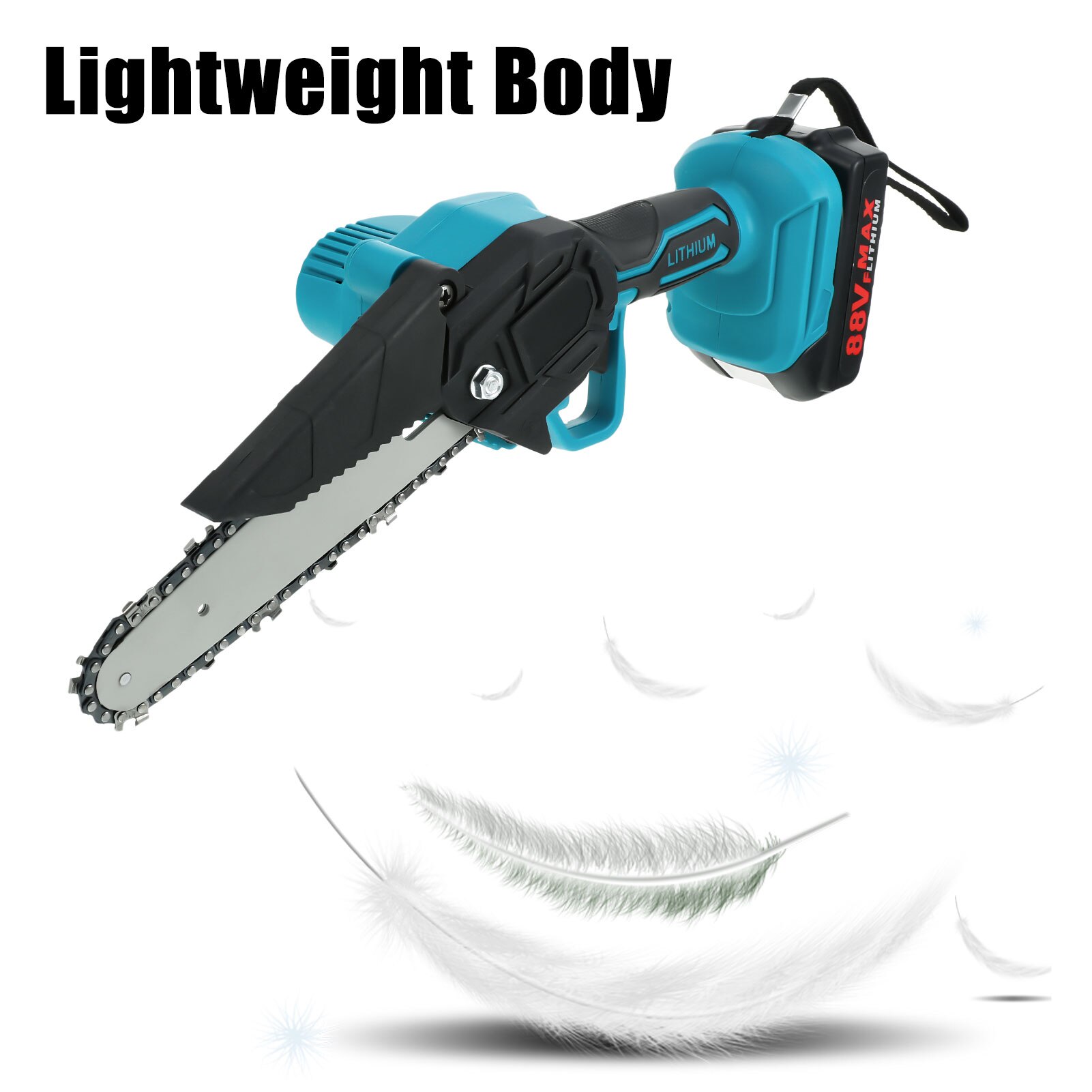 6 Inch Draadloze Elektrische Kettingzaag Pruningsaw Tuin Boom Logging Trimmen Saw Power Tools Met 88VF Makita Batterij