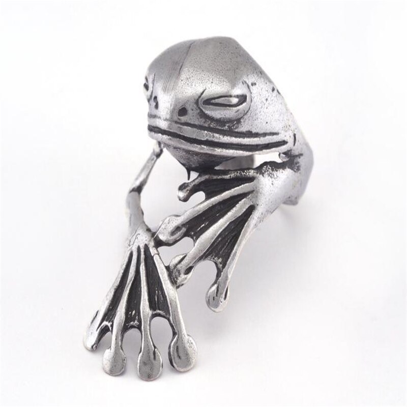 Romantische Hand Met Liefde Knuffel Ringen Creatieve Verstelbare Love Forever Open Vinger Hand Ring Voor Vrouwen Mannen Mode-sieraden: Frog Ring