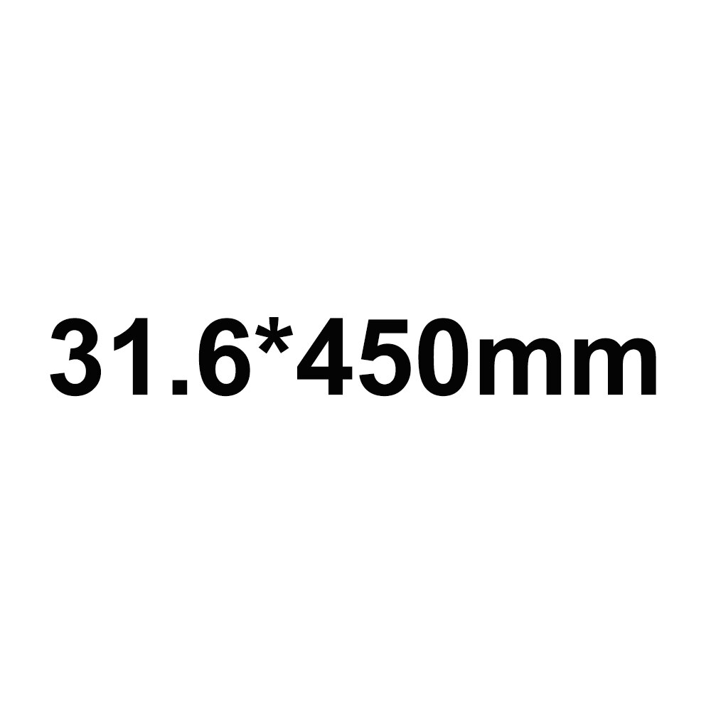 ZTTO Fahrrad Sattelstütze Sattelstütze 25,4 27,2 28,6 31,6 350mm Für Rennrad Mtb MTB Fest Ausrüstung: 31.6x450mm