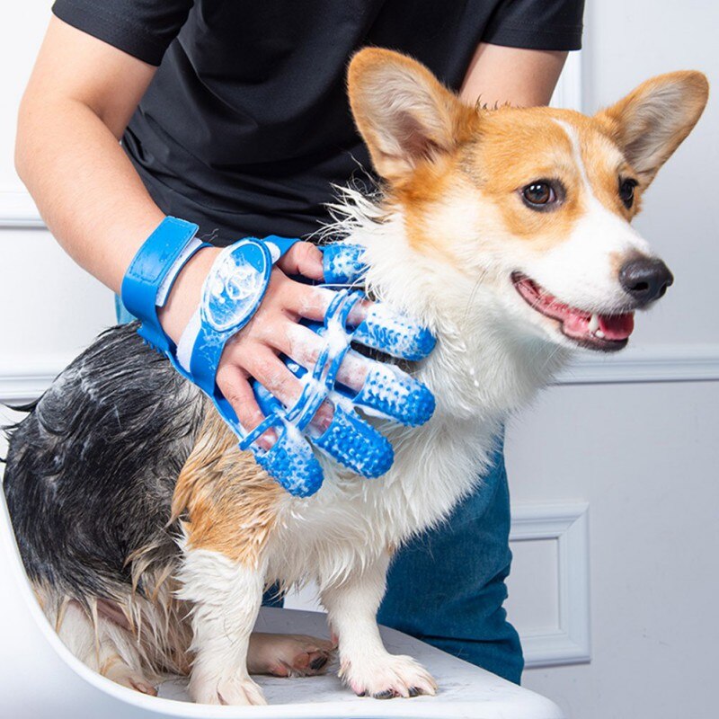 1 Pc Kat Grooming Handschoen Pet Borstel Massage Handschoen Voor Kat Hond Haar Verwijderen Borstel Hond Deshedding Cleaning kammen #