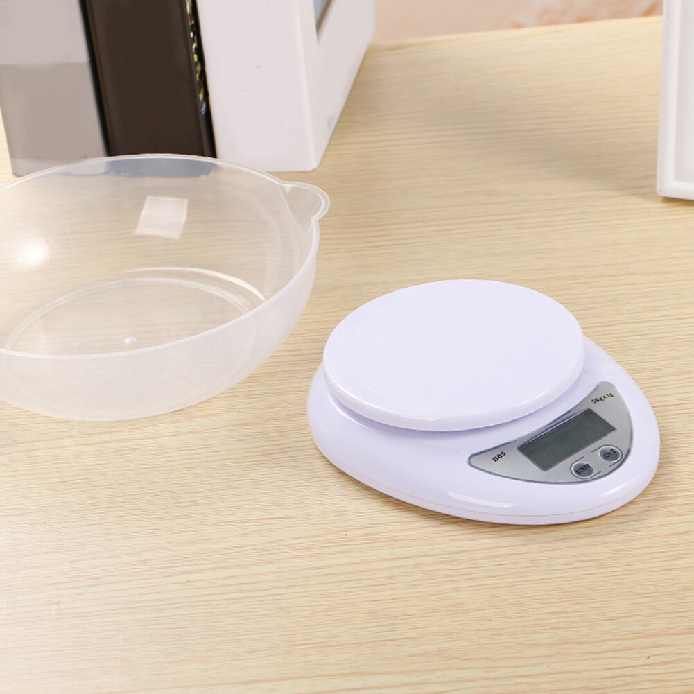 5kg/1g 1kg/0.1g Kitchen Scale Electronic Digital Scale Portable Food Measuring Weight Kitchen Gadgets LED Kitchen Scales
