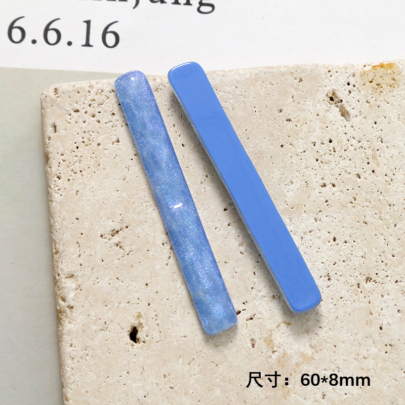 5 stücke verträumt sternenklar Himmel funkeln pulver holprigen lange streifen diy ohrringe haarnadel harz Flache Rückseite Cabochon Für DIY Schmuck, der