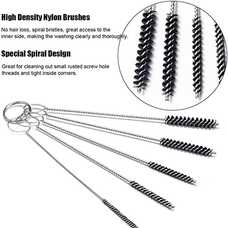 Airbrush Reiniger Set Vergaser Carbon Dirt Jet Entfernen Reinigungsnadeln Bürsten Reinigungswerkzeuge für Automobil Motorrad Schläuche