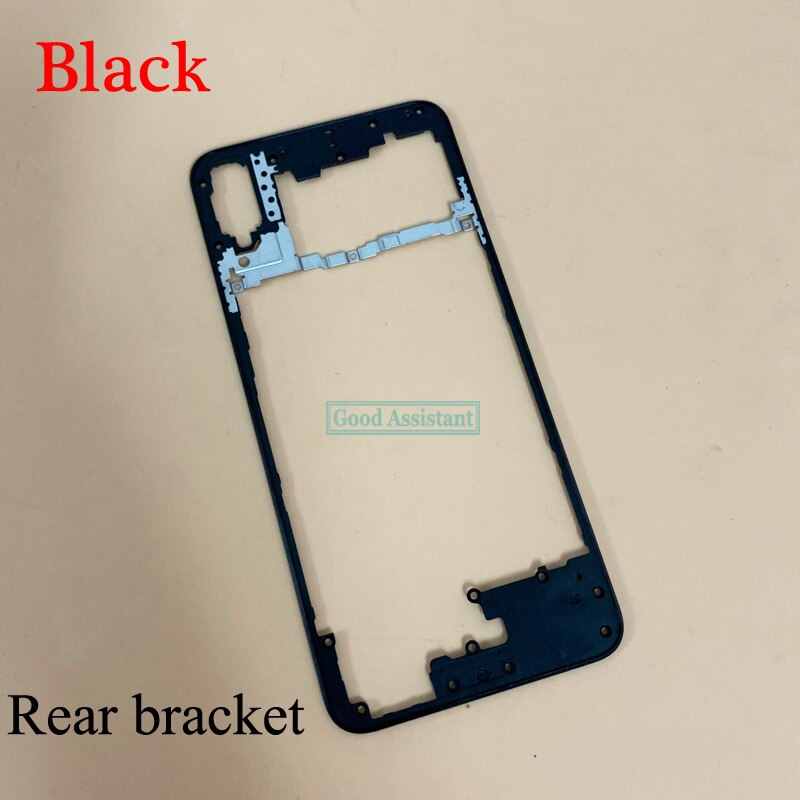 For Huawei Honor 8X / View 10 Lite LCD Faceplate Front Middle Frame Housing Battery Door Back Cover Housing Case Rear bracket: Black Rear bracket
