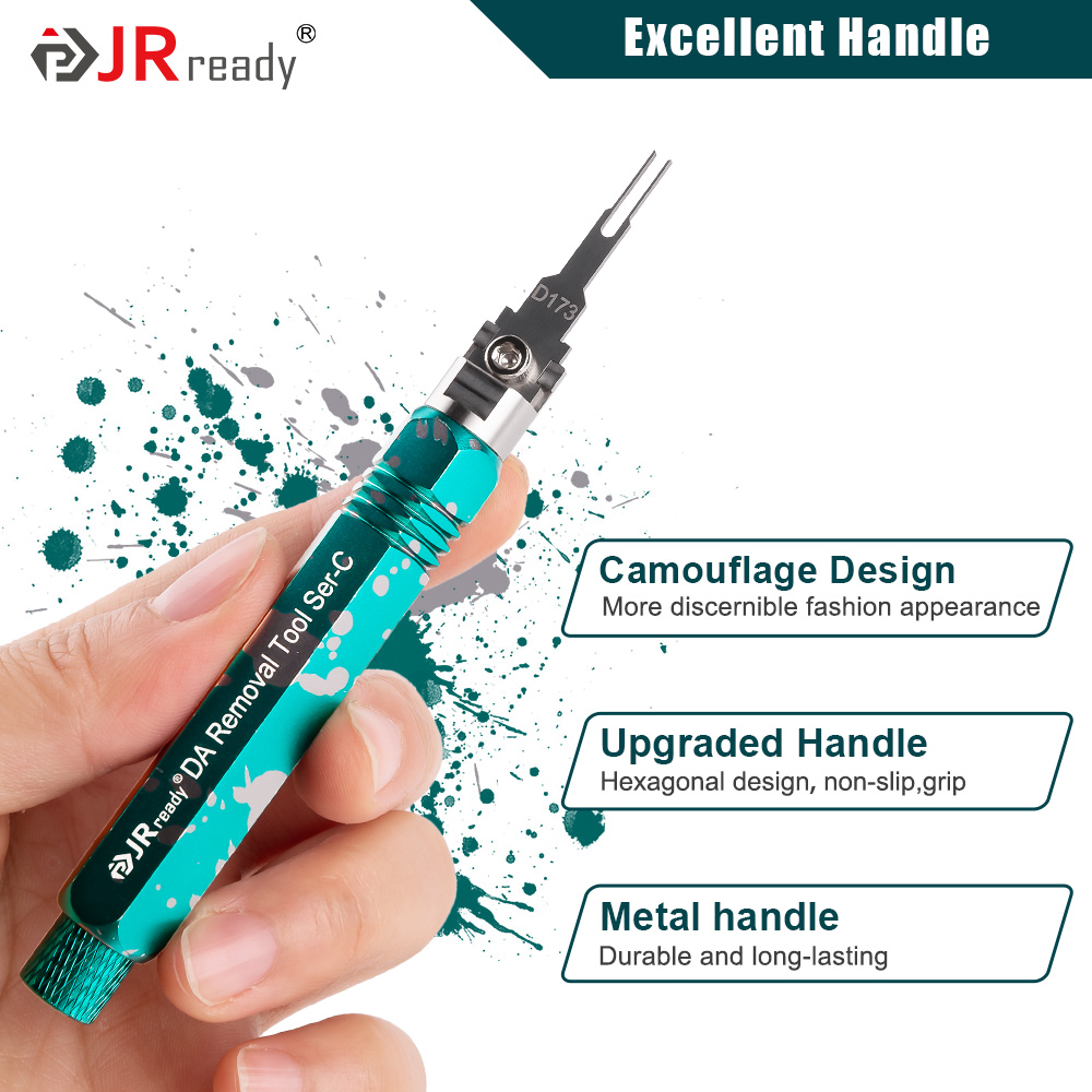 JRready Replacement Tip Kit for Extraction Tool &Terminal Release Tool for Deutsch,AMP/TE,Molex,Delphi,JST,Harting Connectors: Light Blue