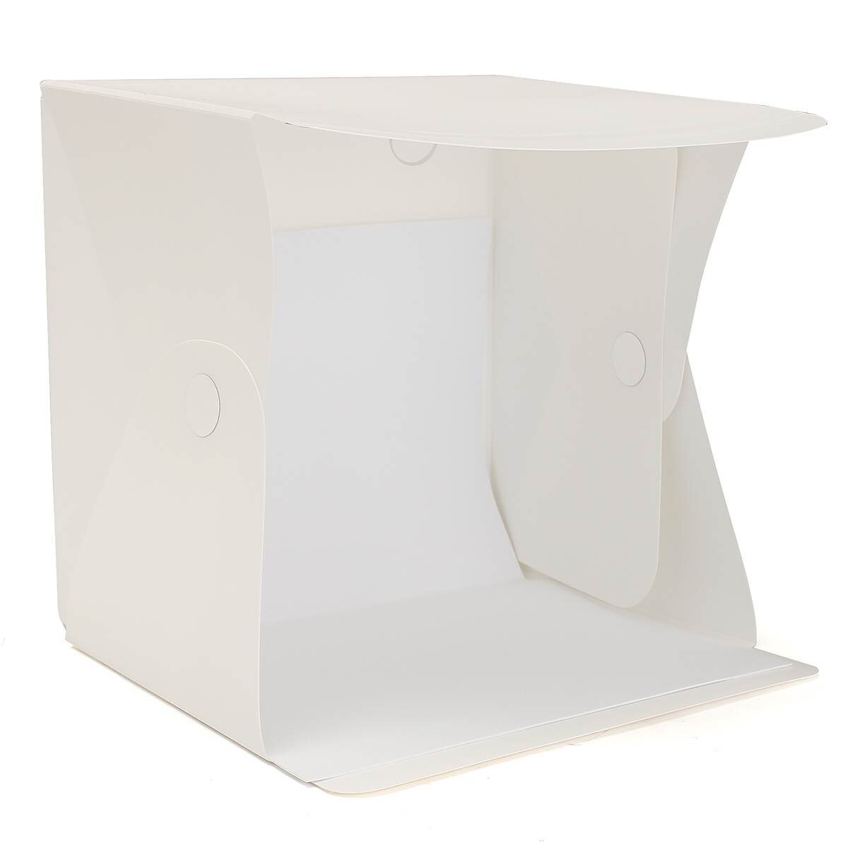 Portable 15.8 Inch Folding Light Box Photography Studio Softbox LED Light Soft Box Tent Kit for Phone Camera Photo Background
