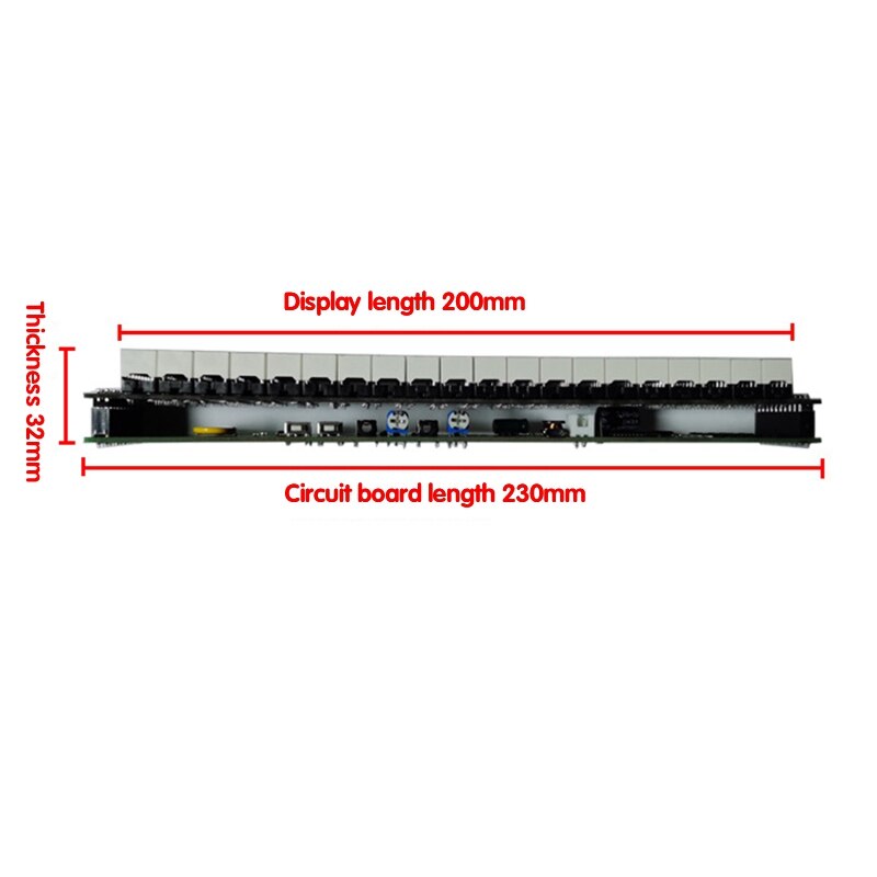 USB 5V ou 12V stéréo VU mètre indicateur analyseur de spectre de musique 20 segments affichage de niveau de LED
