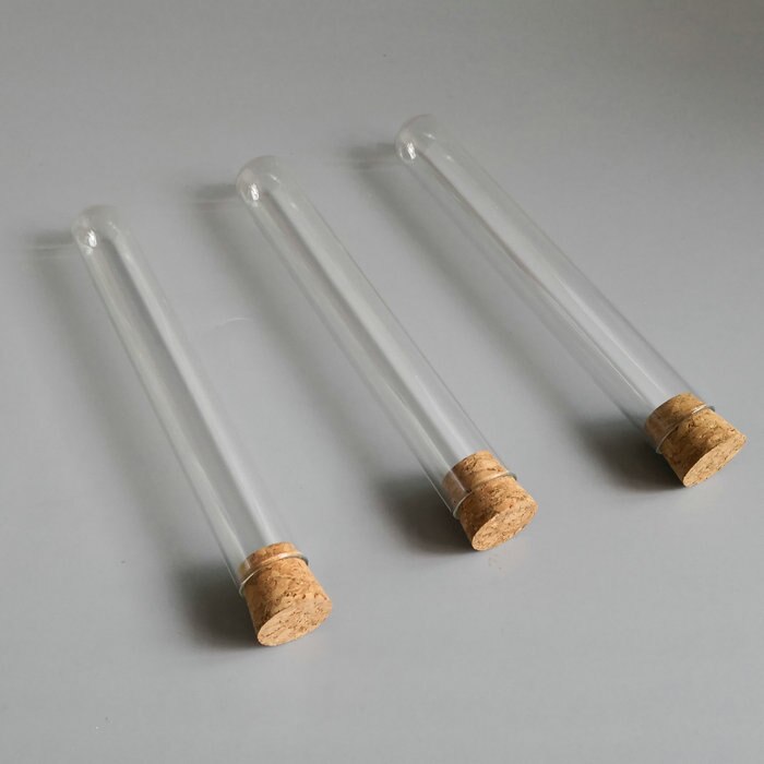 10pcs/lot 20x150mm Clear Glass Test Tubes U-Shaped Bottom Laboratory DIA 8-INCH