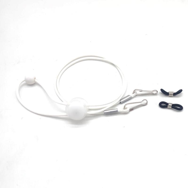 Cuerda ajustable para colgar mascarilla, accesorios para mascarillas, soporte para gafas, cuerda para colgar en la oreja, dos ganchos, manos libres: 02