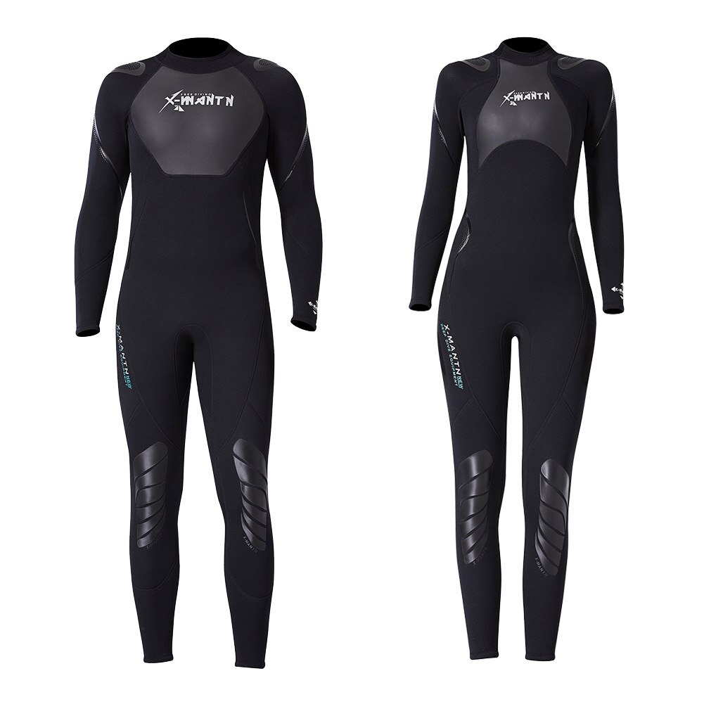 Traje húmedo grueso de esnórquel de neopreno para adultos, surf, buceo, traje de neopreno de 3mm para deportes acuáticos al aire libre, equipo de natación negro