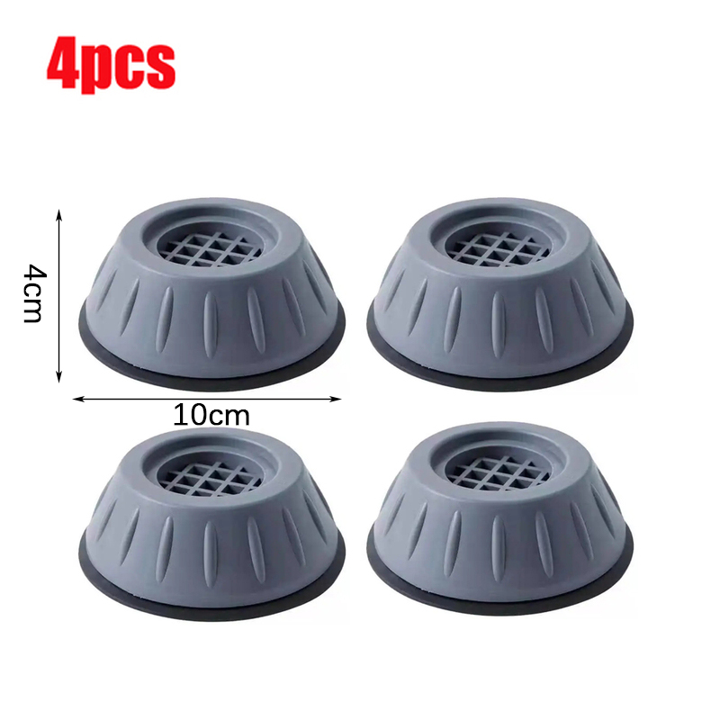 Coussinets de pieds Anti-Vibration, pieds en caoutchouc, tapis antidérapant silencieux pour Machine à laver, Support amortisseurs, accessoires de Support: Brun grisâtre